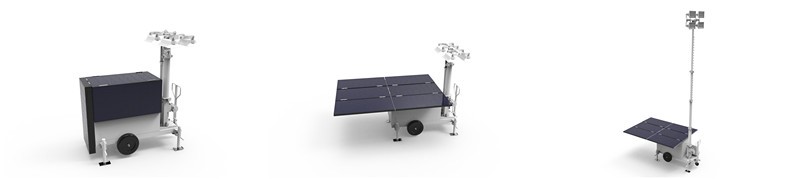 CUBE solar light tower