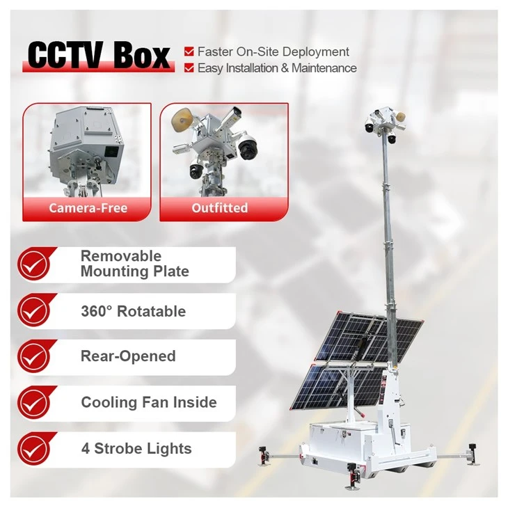 HiSKID-II Solar Surveillance Trailer Tower For Security best