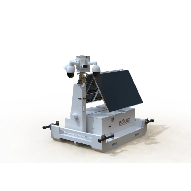 Skid Design Solar Surveillance Tower