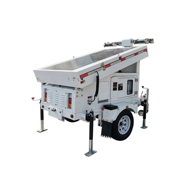 گاڑیوں میں نصب سولر لائٹ ٹاورز