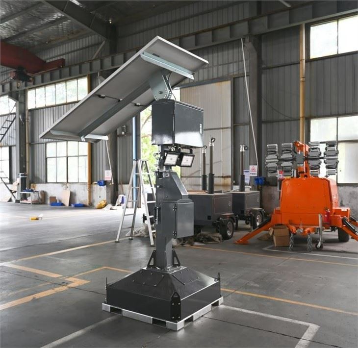 block mobile light tower