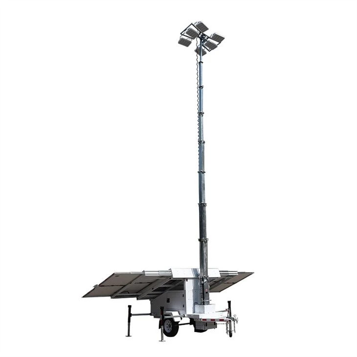 Mobile Trailer Lighting With Solar Generator For Mining And Parking Lot
