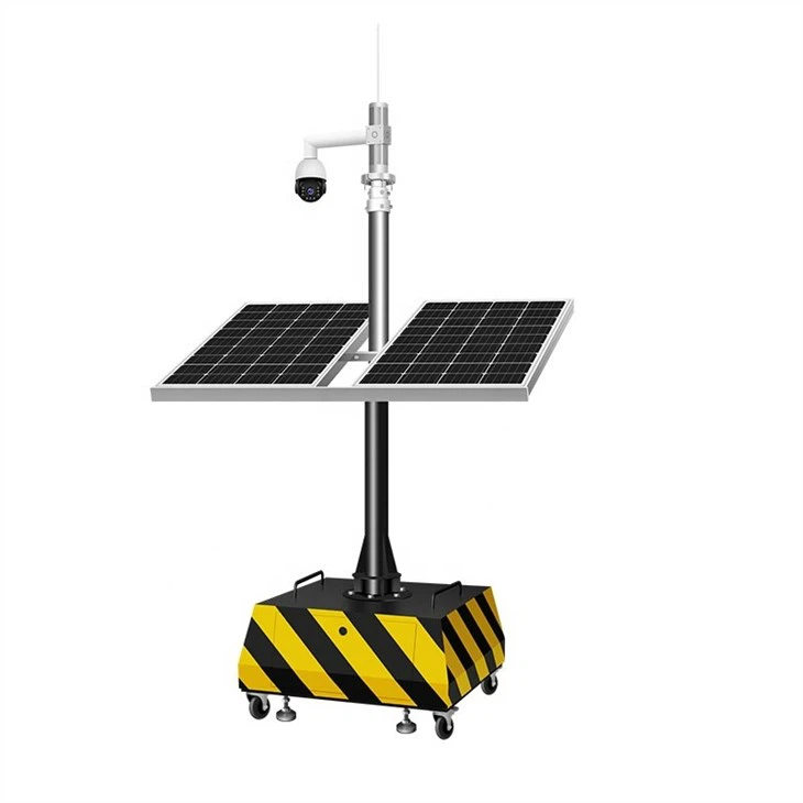 Solar Cctv Trailer For Temporary Work