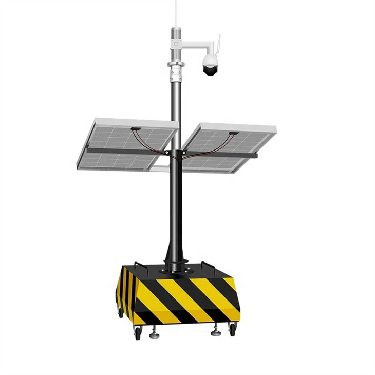 Solar Cctv Trailer For Temporary Work