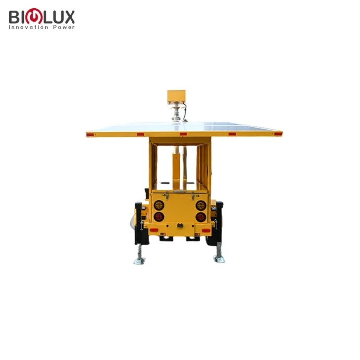 Fire Warning Mobile Solar CCTV Trailer