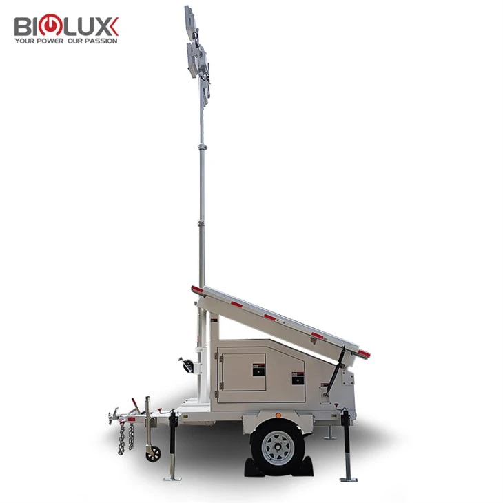 Portable Soalr Light Tower Trailer
